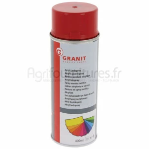 Peinture Welger rouge, aérosol 400 ml