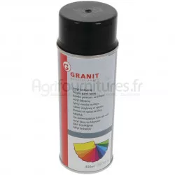 Peinture RAL 9005 noir foncé brillant, aérosol 400 ml