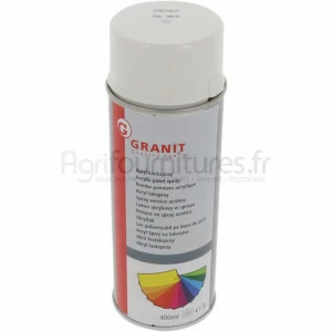 Peinture RAL 9010 blanc pur, aérosol 400 ml