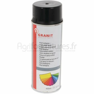 Peinture RAL 9011 noir graphite, aérosol 400 ml