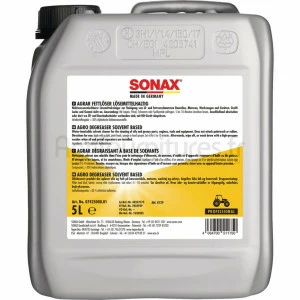 Dégraissant à base de solvant SONAX AGRAR, bidon 5 Litres