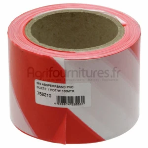Ruban de balisage Granit blanc rouge