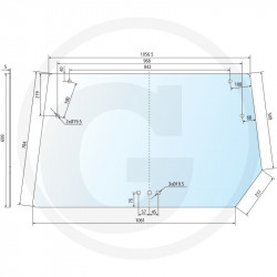 Vitre arrière supérieure, Deutz