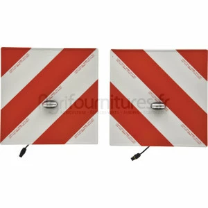 Jeu de plaques d'avertissement double-face, à led