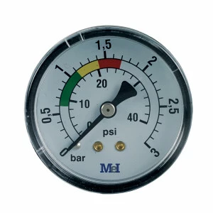 Manomètre ABS sec pour filtre de piscine, raccord axial