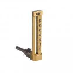Thermomètre équerre avec gant inox
