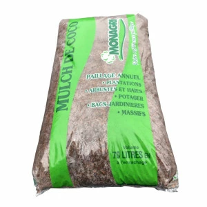 Paillage Mulch de Coco, Monagri - 70 L
