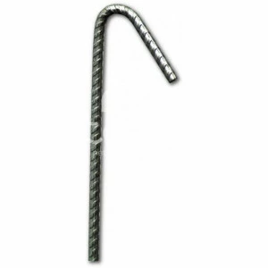 Tuteurs Acier brut tête courbée Diam. 4mm pack de 100
