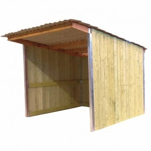Abri simple pente larg. 4 m x prof. 4 m La Gée Cheval