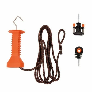 Kit porte à cordon élastique marron 3-6 m Gallagher