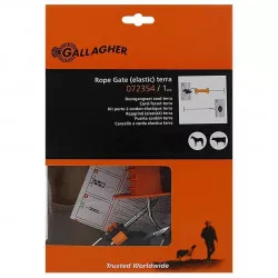 Kit porte à cordon élastique marron 3-6 m Gallagher