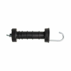 Poignée de porte noire avec crochet ouvert Pulsara