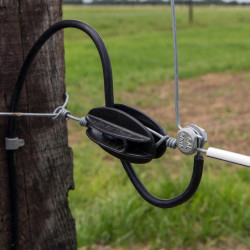 Isolateur de coin noir pour fil acier Gallagher