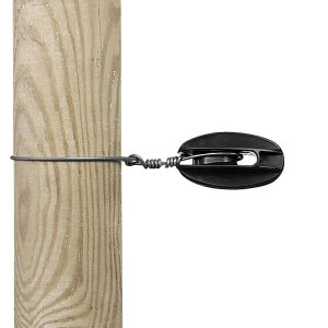 Isolateur de coin noir pour fil acier Gallagher