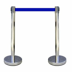 Kit 2 poteaux Viso inox éco - sangle bleue 2 m