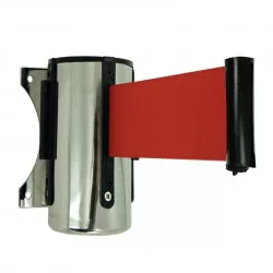 Enrouleur mural Viso - sangle rouge 2 m