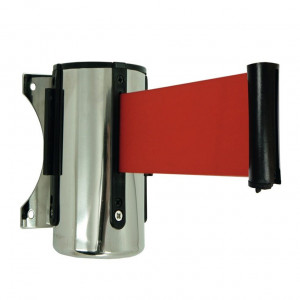 Enrouleur mural Viso - sangle rouge 2 m