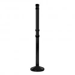 Poteau d'information noir Viso - H 1600 mm - diam. 80 mm