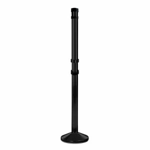Poteau d'information noir Viso - H 1600 mm - diam. 80 mm