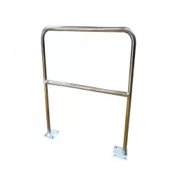 Barrière sécurité Viso avec platine et fixations - tube Ø 40 mm - Inox 304