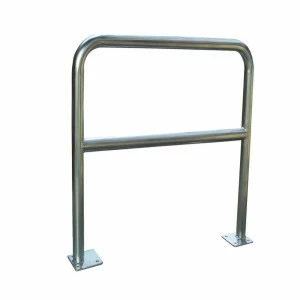 Barrière sécurité Viso avec platine et fixations - tube Ø 40 mm - Inox 304 L 2000 x H1000 mm