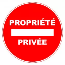 Panneau PVC Viso : PROPRIETE PRIVEE - lot de 5