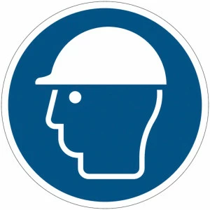 Panneau PVC Viso : CASQUE DE PROTECTION OBLIGATOIRE - lot de 5