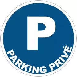 Panneau PVC Viso : PARKING PRIVE - lot de 5