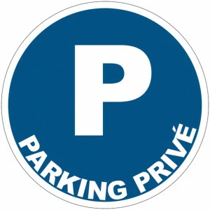 Panneau PVC Viso : PARKING PRIVE - lot de 5