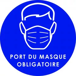 Panneau PVC Viso : PORT DU MASQUE OBLIGATOIRE - lot de 5