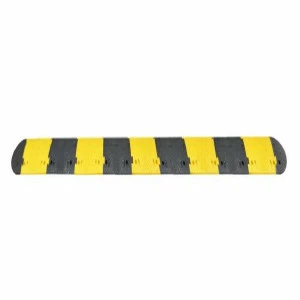 Ralentisseur FAST50 Viso - noir-jaune - 5000x430x50 mm avec fixations et embouts