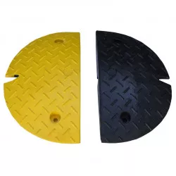 Lot 2 embouts Viso - 1 noir-1 jaune - 500x430x60 mm pour ralentisseur FAST60NJ