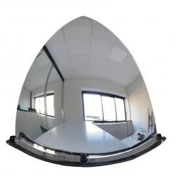 Miroir Viso acrylique quart de dôme 90° - usage intérieur
