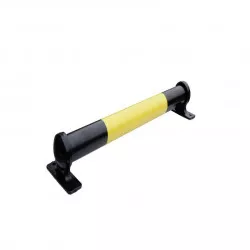 Butée parking Viso acier noir jaune - 830 x Ø 75 mm