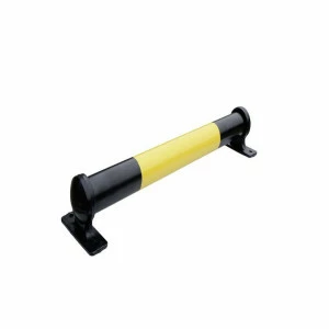 Butée parking Viso acier noir jaune - 830 x Ø 75 mm