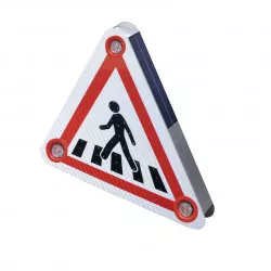 Panneau solaire à Led Viso triangle 70 cm - triflash - PASSAGE 1 PIETON