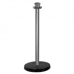 Poteau ABS Viso Ø 50 mm - gris - base lestée