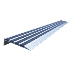 Nez de marche Viso antidérapant - aluminium recouvert de sable quartz 900 x 76 x 20 mm