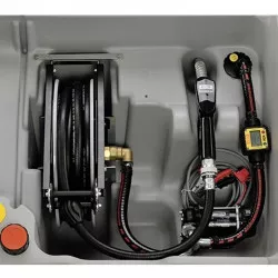 Station service Easy Mobil 440 premium, avec pompe Cematic 3000 12 V et capot