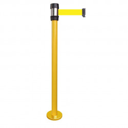 Poteau de guidage Viso RSF2 jaune à fixer - sangle jaune - 2 m