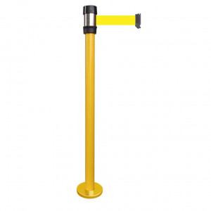 Poteau de guidage Viso RSF2 jaune à fixer - sangle jaune - 2 m