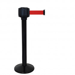 Poteau Viso RX1050 noir - boitier étanche - sangle rouge - 10 m x 50 mm