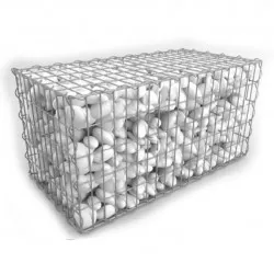 Gabion professionnel 50 x 200 cm, haut. 100 cm, montage avec hélices