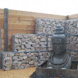 Gabion professionnel 50 x 200 cm, haut. 100 cm, montage avec hélices