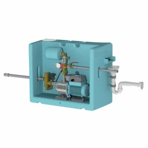Gestionnaire d'eau de pluie 80 L avec pompe META L PZ Mono Calpeda