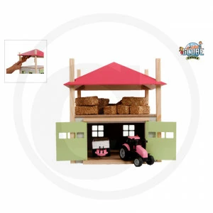 Abri pour tracteur vert / rouge Kids Globe