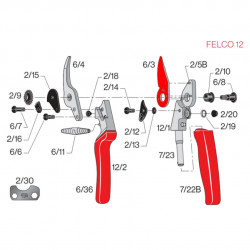 Lame de rechange 6/3 pour sécateur FELCO 12