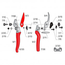 Lame de rechange 9/3 pour sécateur FELCO 9
