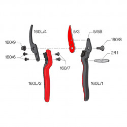 Lame de rechange 5/3 pour sécateur FELCO 160L
