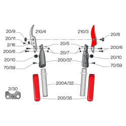 Lame de rechange 210/3 pour sécateurs élagueurs FELCO 210A et 210C